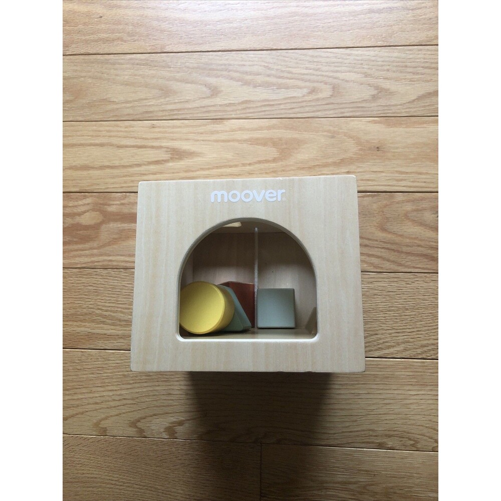 Moover Wooden Toys Block and Shapes with Pull Dump